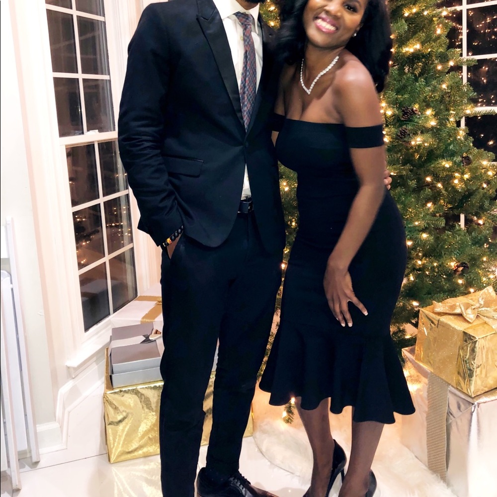 Black little dress - strapless